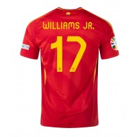 Maglia Calcio Spagna Nico Williams #17 Prima Divisa Europei 2024 Manica Corta